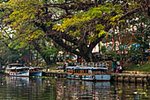 Kerala backwaters, travelling the neighborhood by public ferry service from  Alleppey to Kumbakonam. 